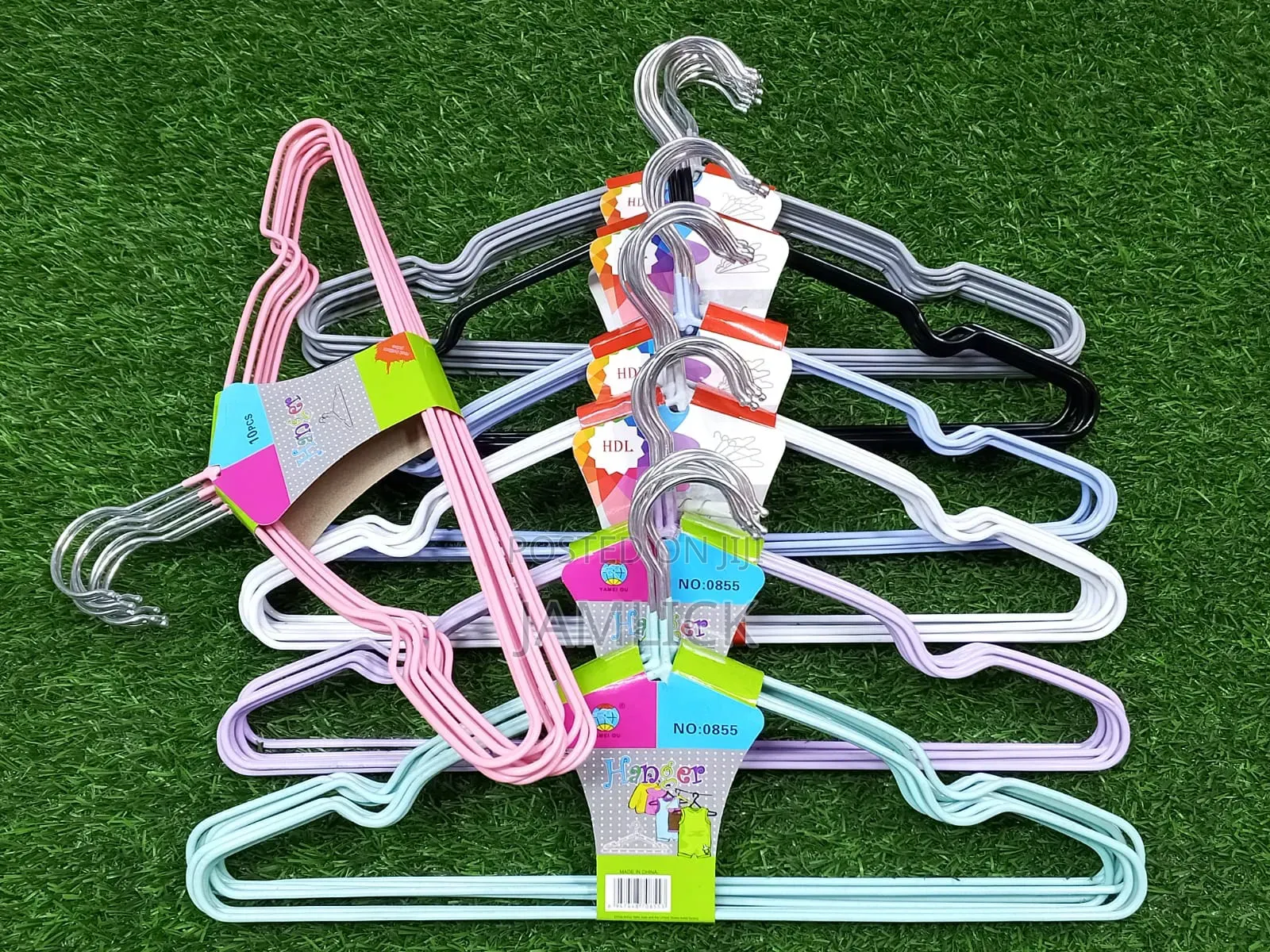 Coated Clothes Hangers 10pcs Set Non Slip Wardrobe Hangers - Msa