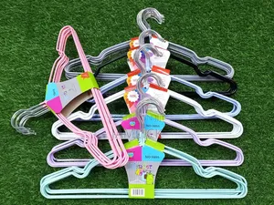 Coated Clothes Hangers 10pcs Set Non Slip Wardrobe Hangers - Msa