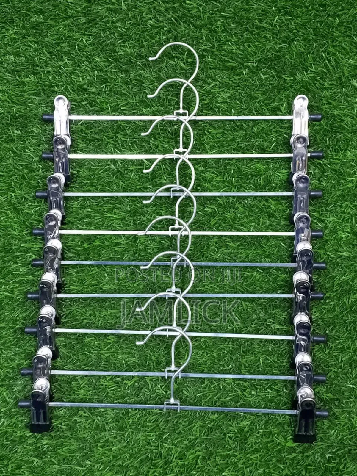 Metallic Clip Hangers 10pcs Set Heavy Duty Clothes Hangers -Msa