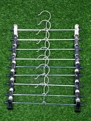 Metallic Clip Hangers 10pcs Set Heavy Duty Clothes Hangers -Msa