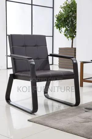 Office Sofa : 5-Seater Modern Leather Office Sofa