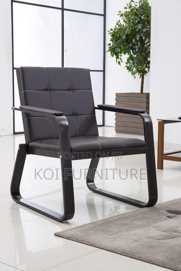 Office Sofa : 5-Seater Modern Leather Office Sofa - thumbnail 2