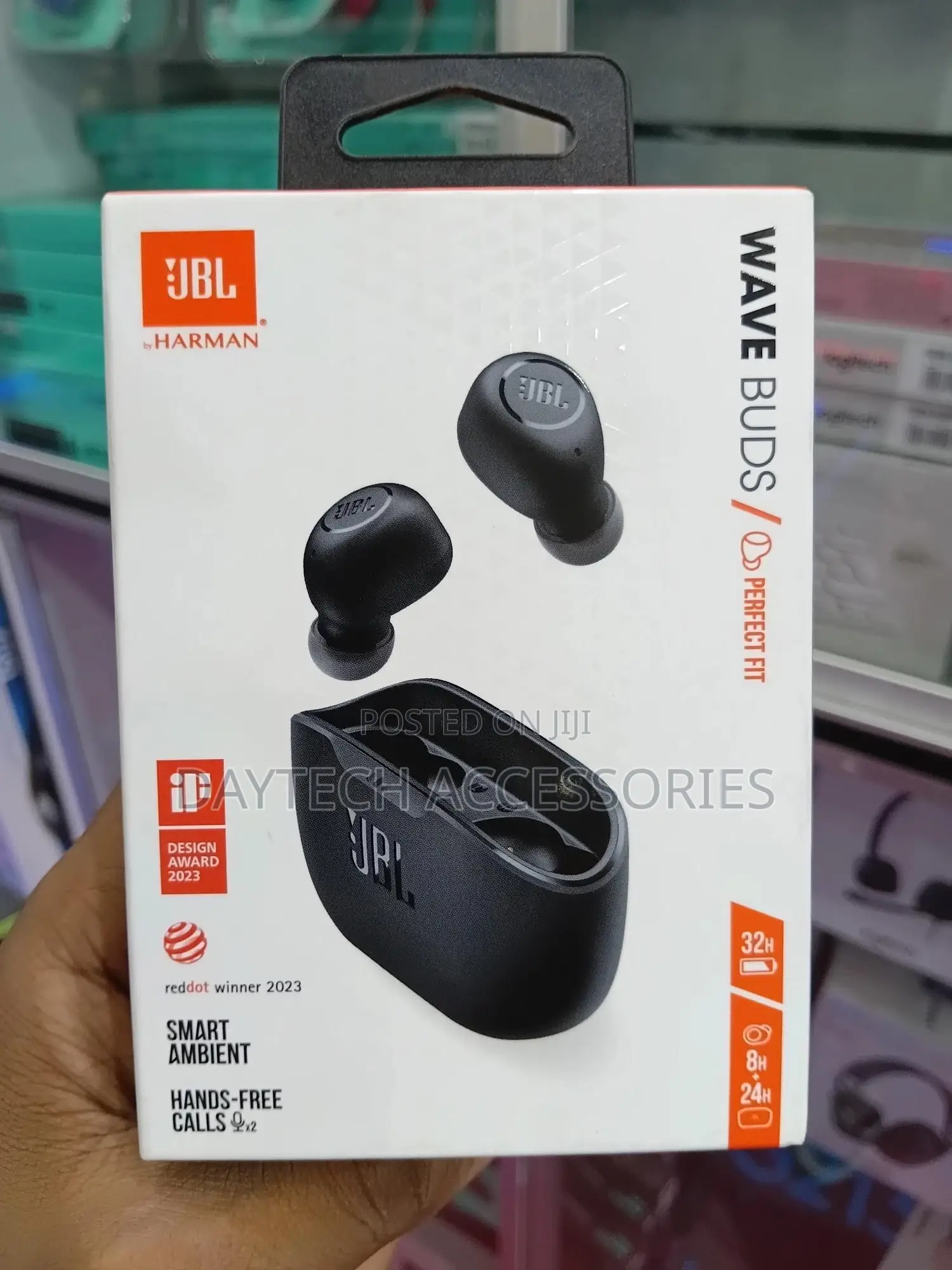 JBL Wave Buds True Wireless Earbuds Black- Jblwbudsblk