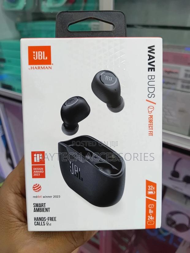 JBL Wave Buds True Wireless Earbuds Black- Jblwbudsblk - thumbnail 2