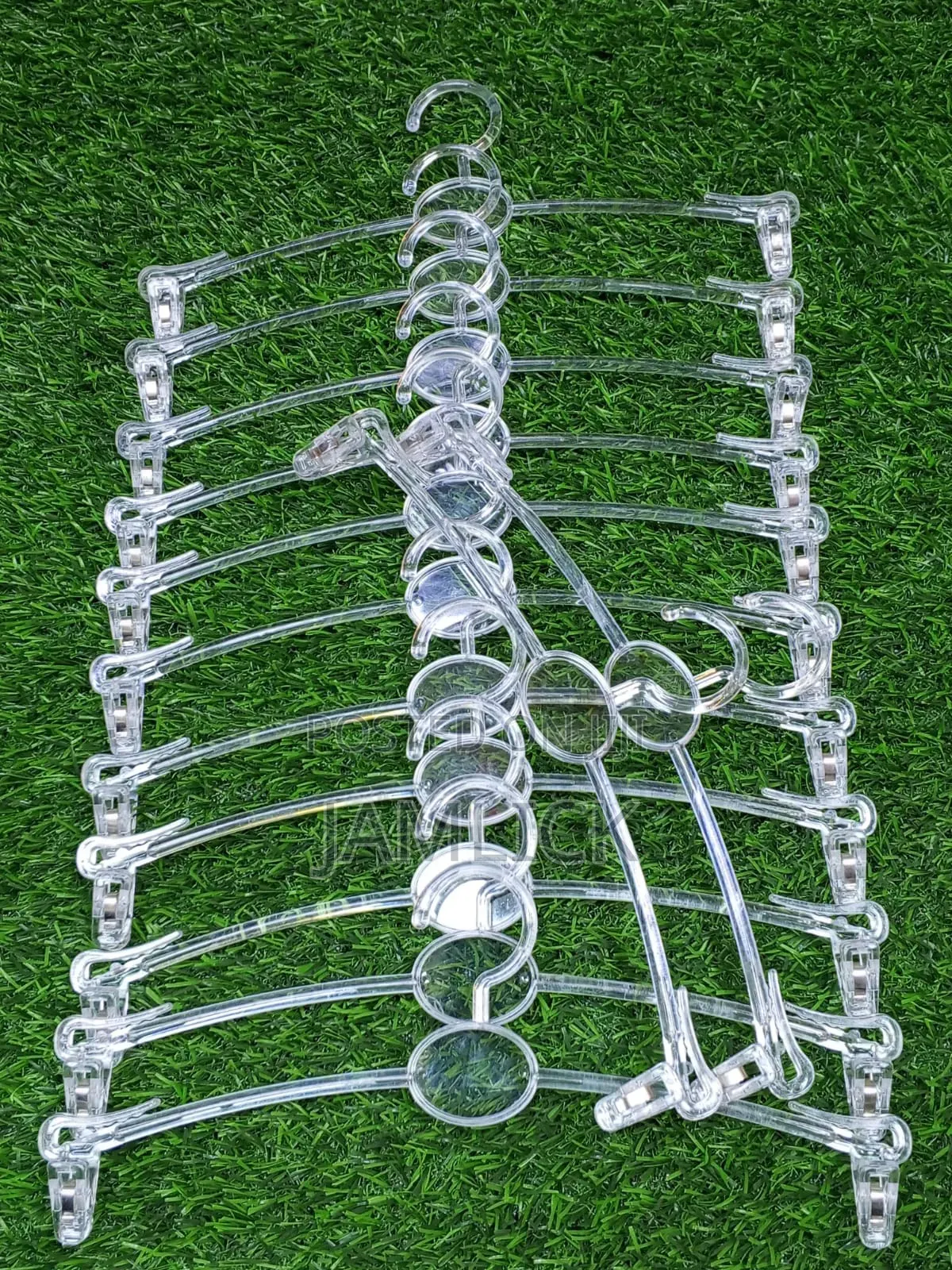 Acrylic Panty Clip Hangers 10pcs Set Non-Slip - Msa