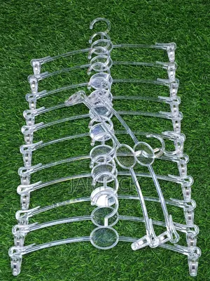Acrylic Panty Clip Hangers 10pcs Set Non-Slip - Msa
