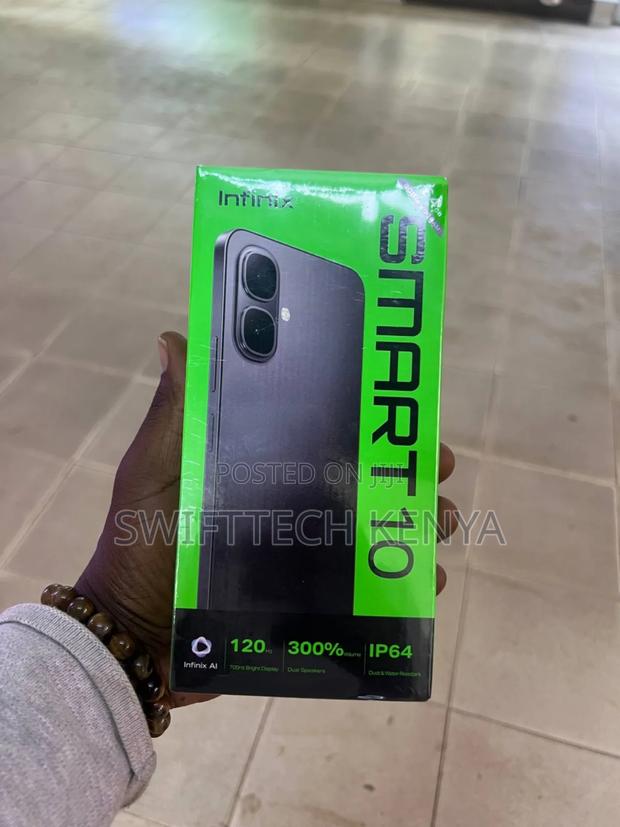 New Infinix Smart 10 128 GB Black - thumbnail 2