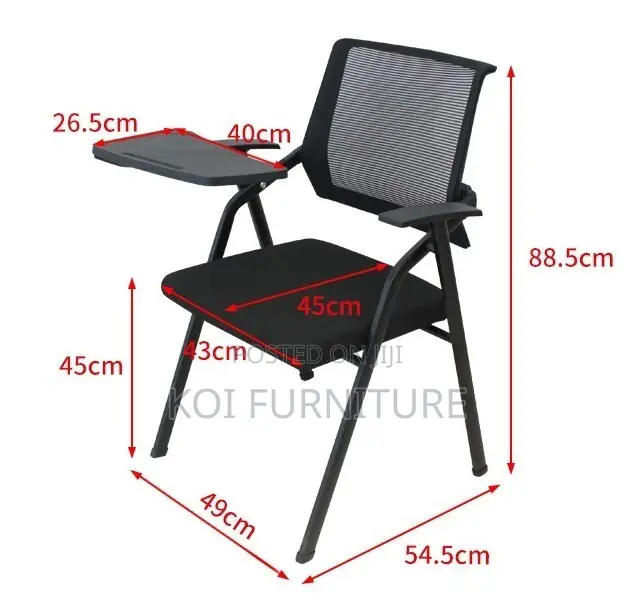 Office Chair : Foldable Ergonomic Training Chair With Pad