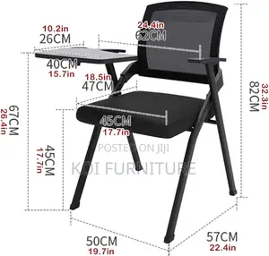 Office Chair : Foldable Ergonomic Training Chair With Pad