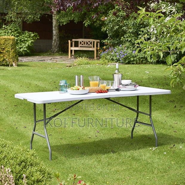 Table : Heavy Duty 6ft Picnic Camping Folding Table, - thumbnail 2
