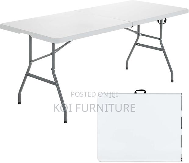 Table : Heavy Duty 6ft Picnic Camping Folding Table, - thumbnail 4