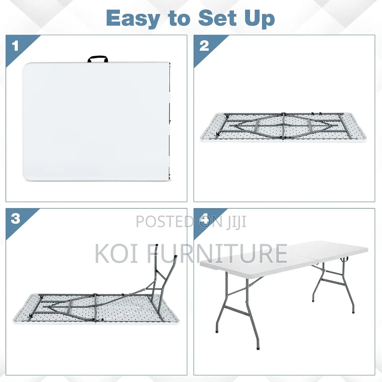Table : Heavy Duty 6ft Picnic Camping Folding Table,