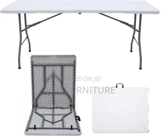 Table : Heavy Duty 6ft Picnic Camping Folding Table, - thumbnail 7