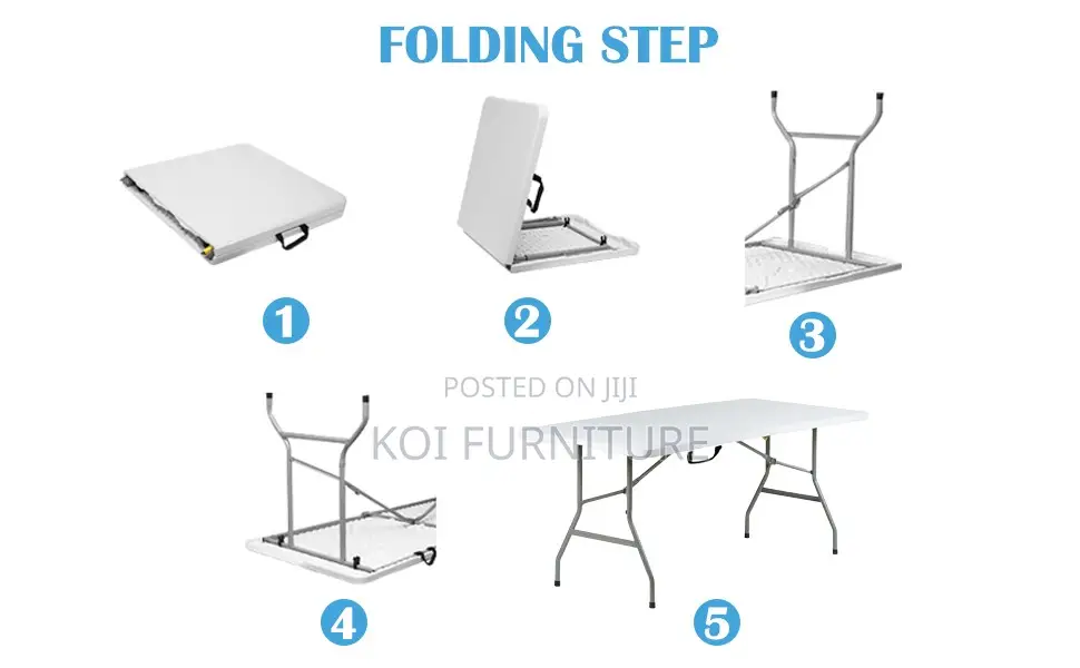 Table : Heavy Duty 6ft Picnic Camping Folding Table,