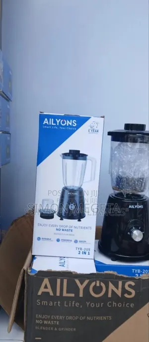 Colour Black New Ailyons 2in1 Blender.