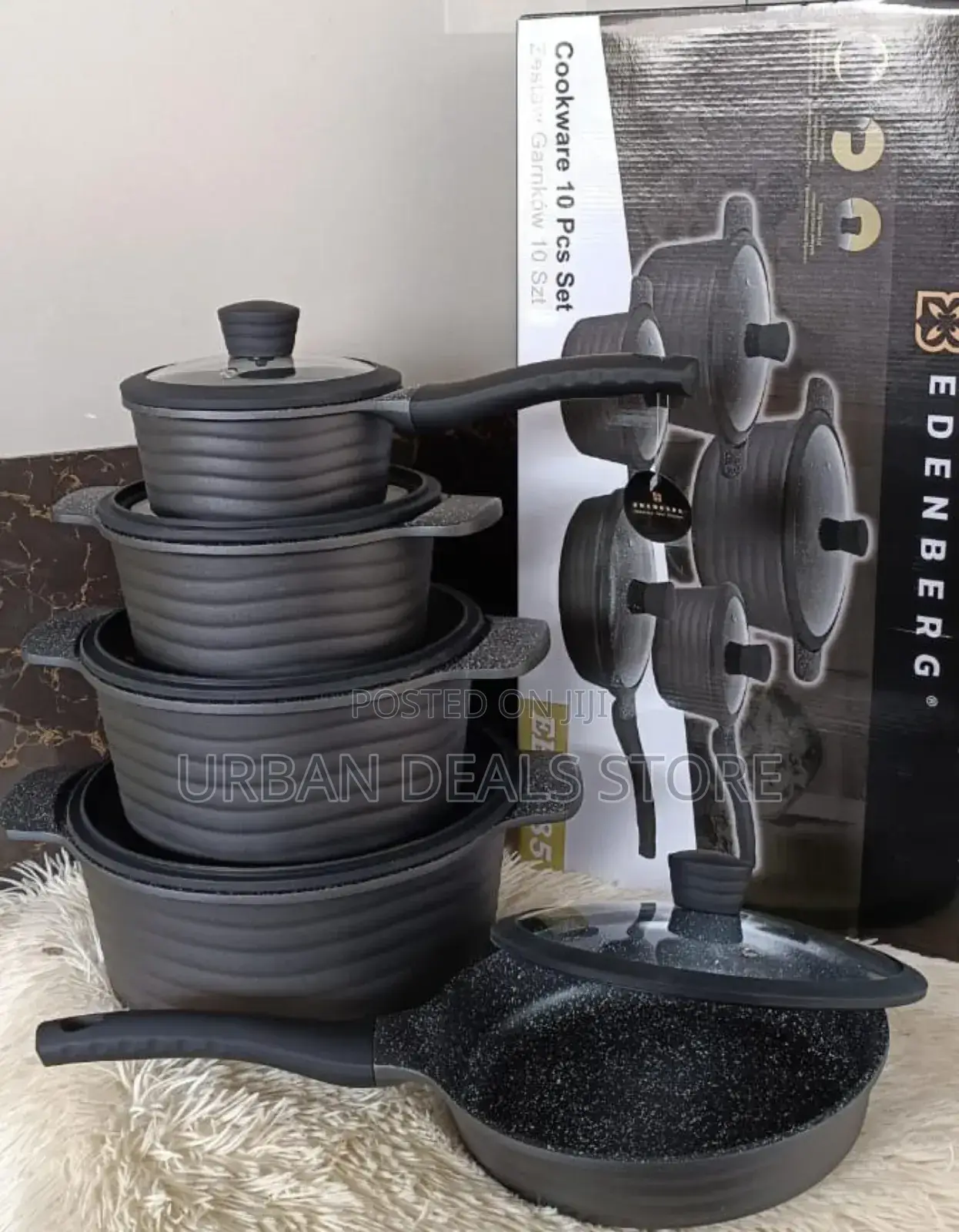 Edenberg Nonstick Cooking Pots 
10 PCS Sets
Available 
 Code :9185