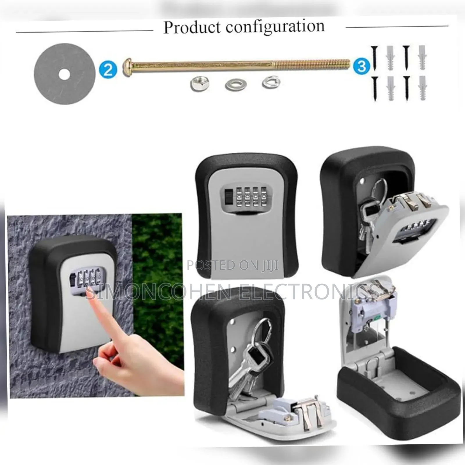 Metallic Key Safe Box