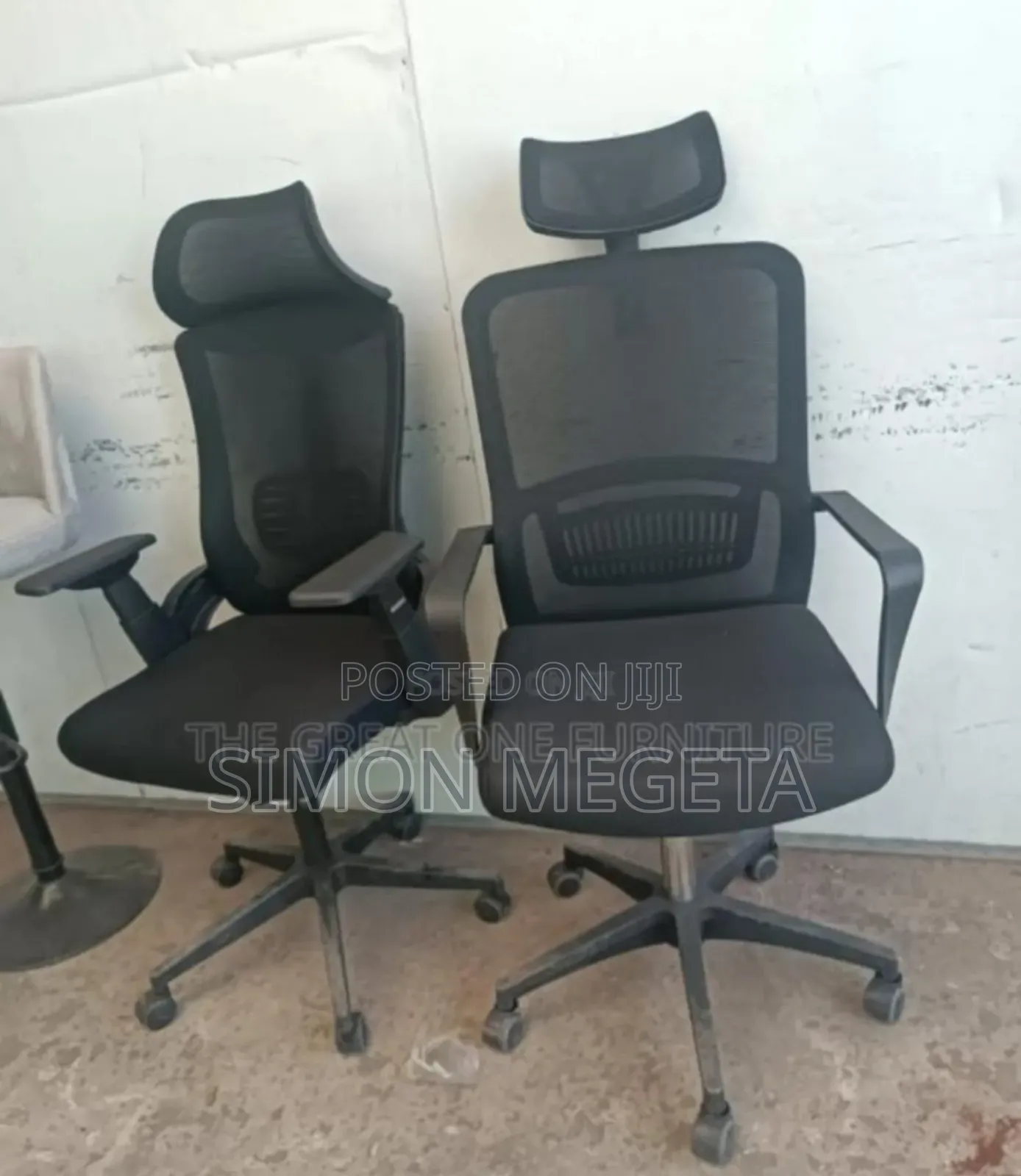 Assembled New Office Chair With Headrest