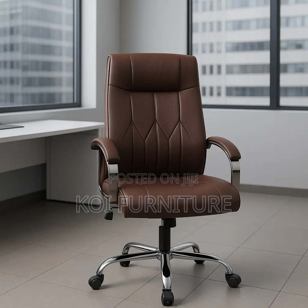 Office Chair : Brown Executive Office Chair