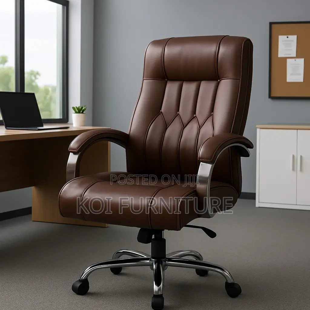 Office Chair : Brown Executive Office Chair