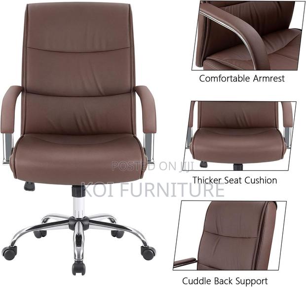 Office Chair : Brown Executive Office Chair - thumbnail 9