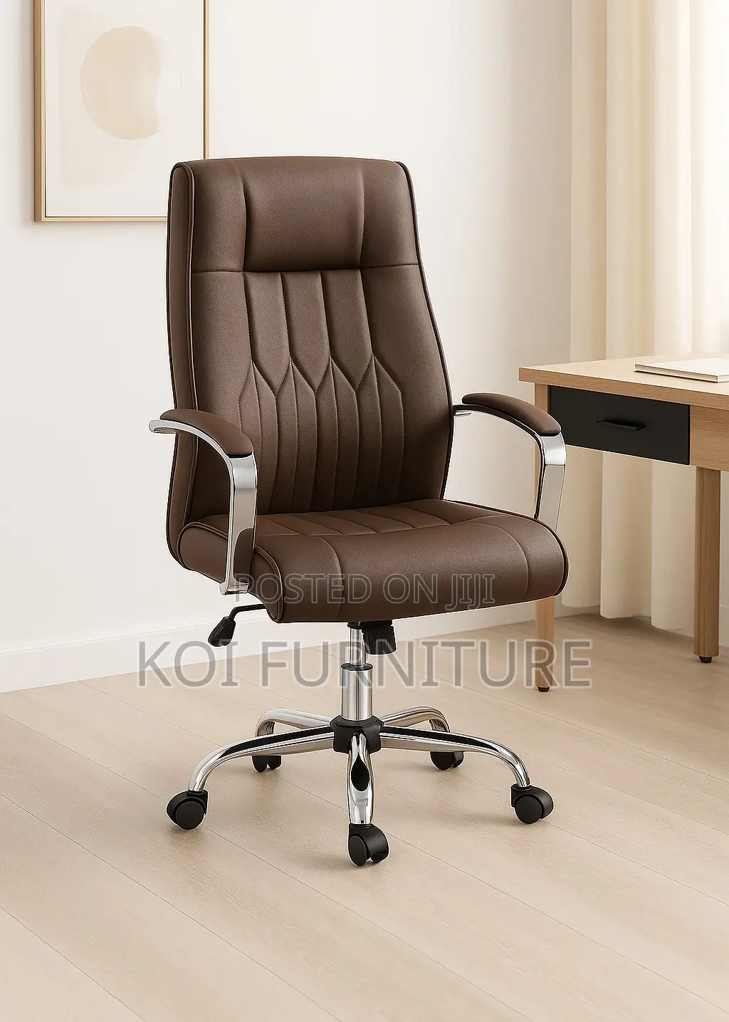 Office Chair : Brown Executive Office Chair