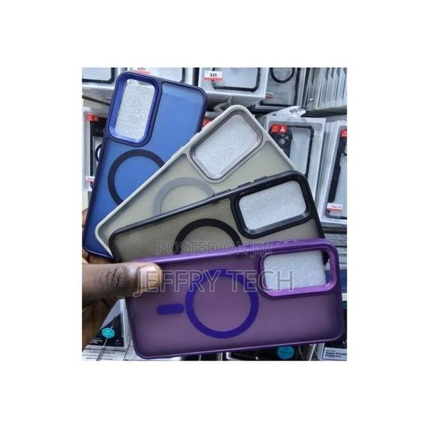 Wireless Charging Shockproof Corners for Galaxy A07 - Black - main view