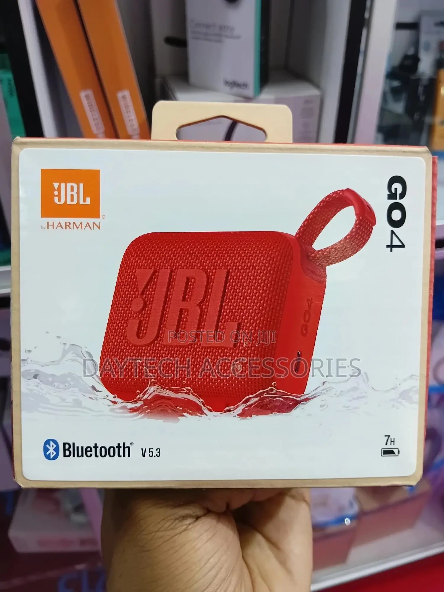 JBL Go 4 Ultra-Portable Bluetooth Speaker - 5.3 / Red