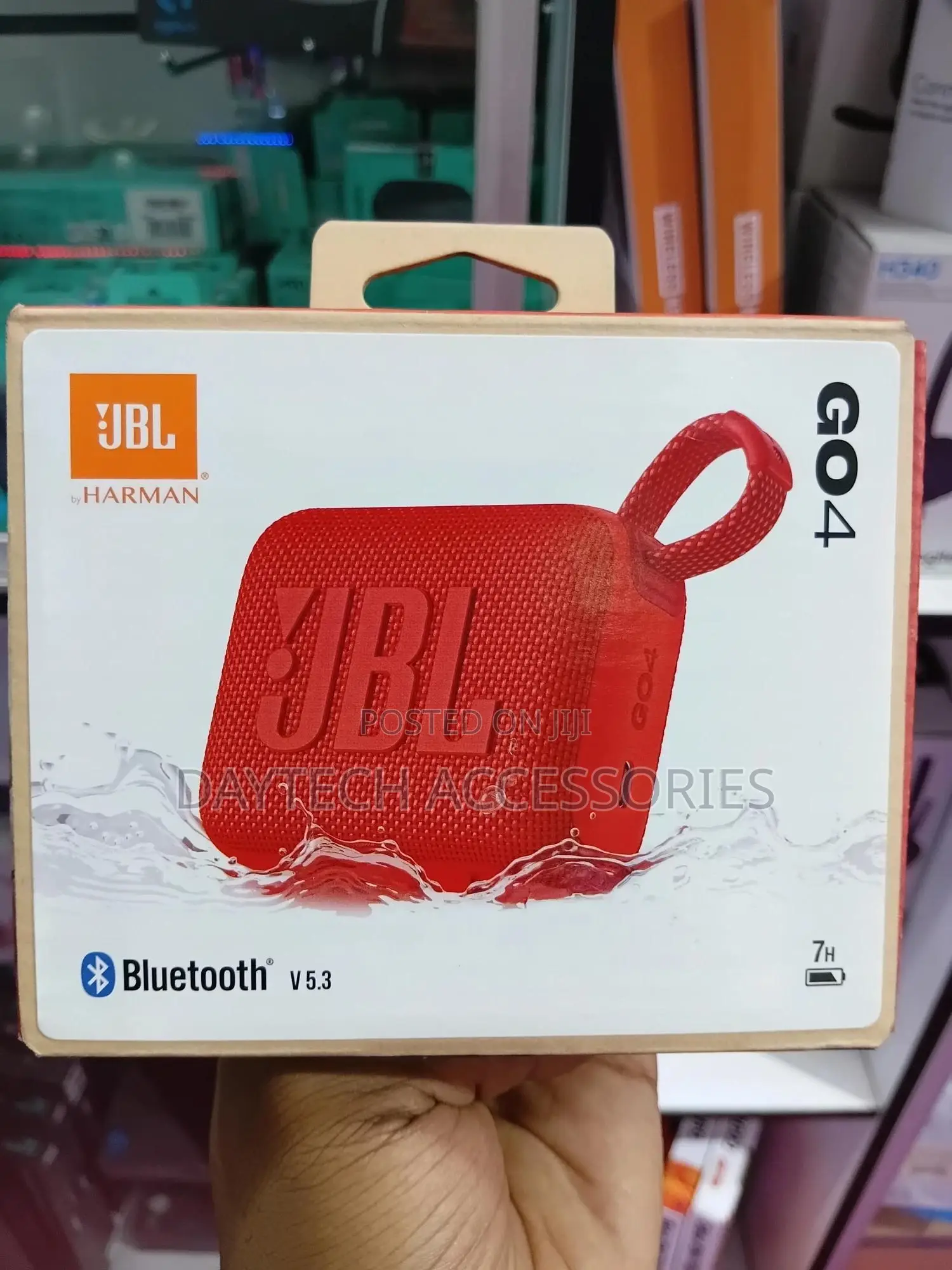 JBL Go 4 Ultra-Portable Bluetooth Speaker - 5.3 / Red