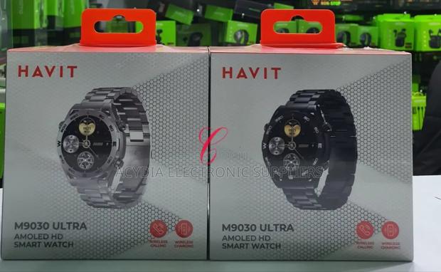 Havit M9030 Ultra Metallic Amoled Wireless Charging Smart Watch - thumbnail 2