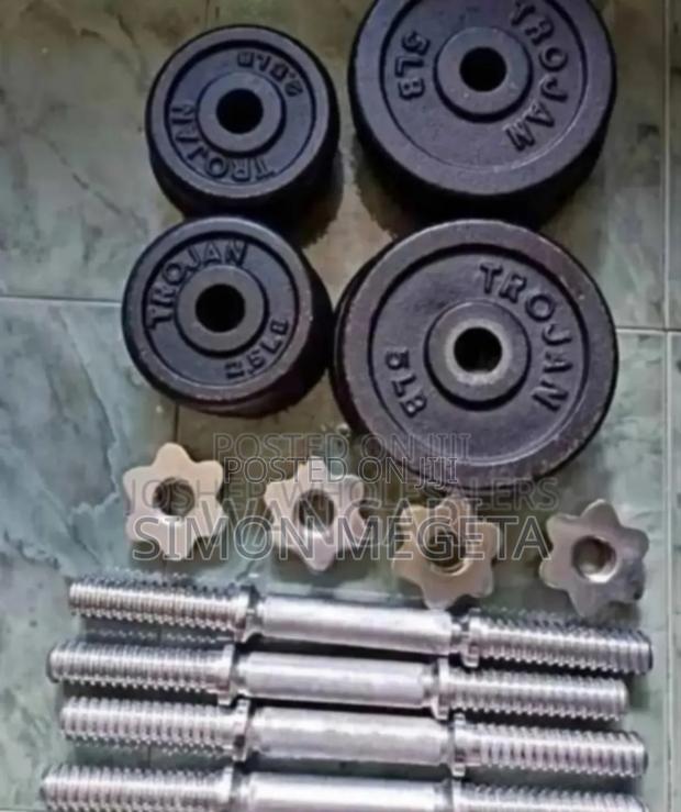 Complete Sets. Original Chrome 30kgs Dumbells - main view