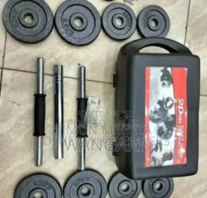 Colour Black Original Chrome 30kgs Dumbells