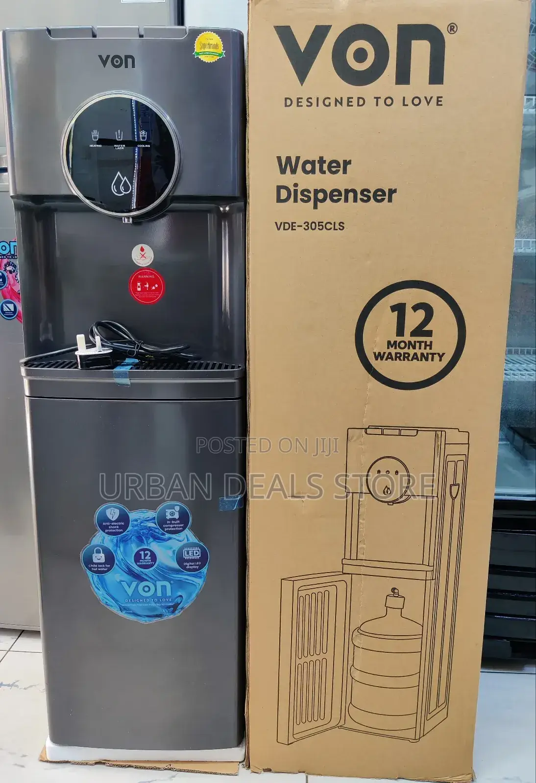 *Von Dispenser Bottom Load Hot, Normal and Cold* *Model: Vde 305cls