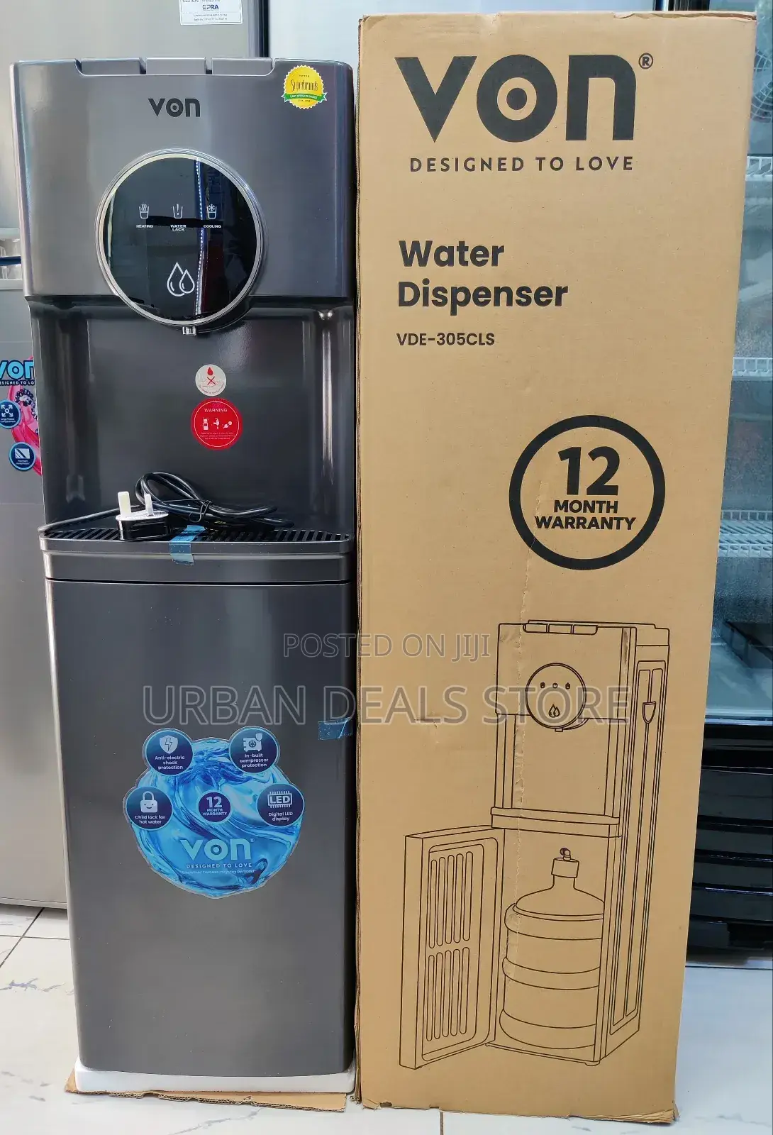 *Von Dispenser Bottom Load Hot, Normal and Cold*