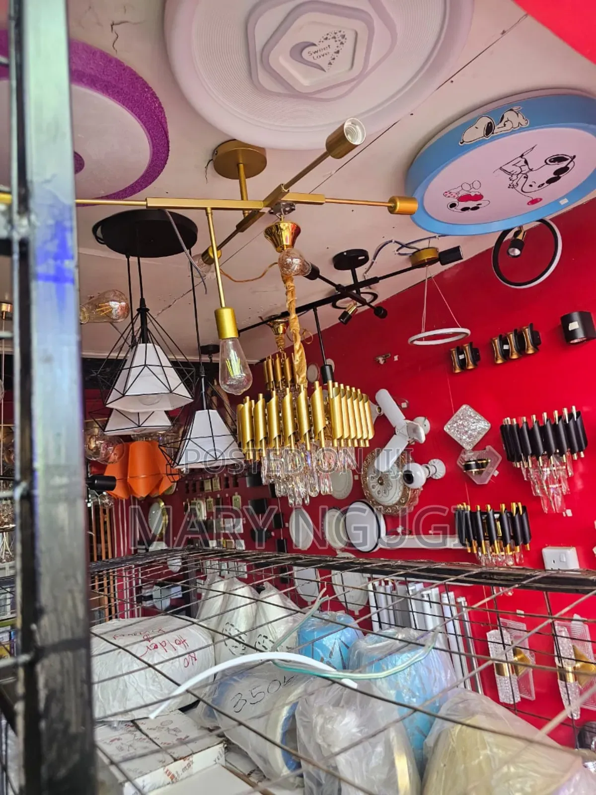 Gold Pendant Light