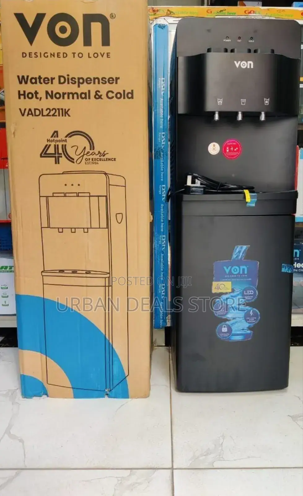 *Von Dispenser 3taps Hot, Normal and Cold.