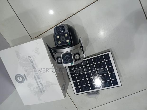 Low Cost 4g PTZ Rotating Dual Lens Solar Camera - main view