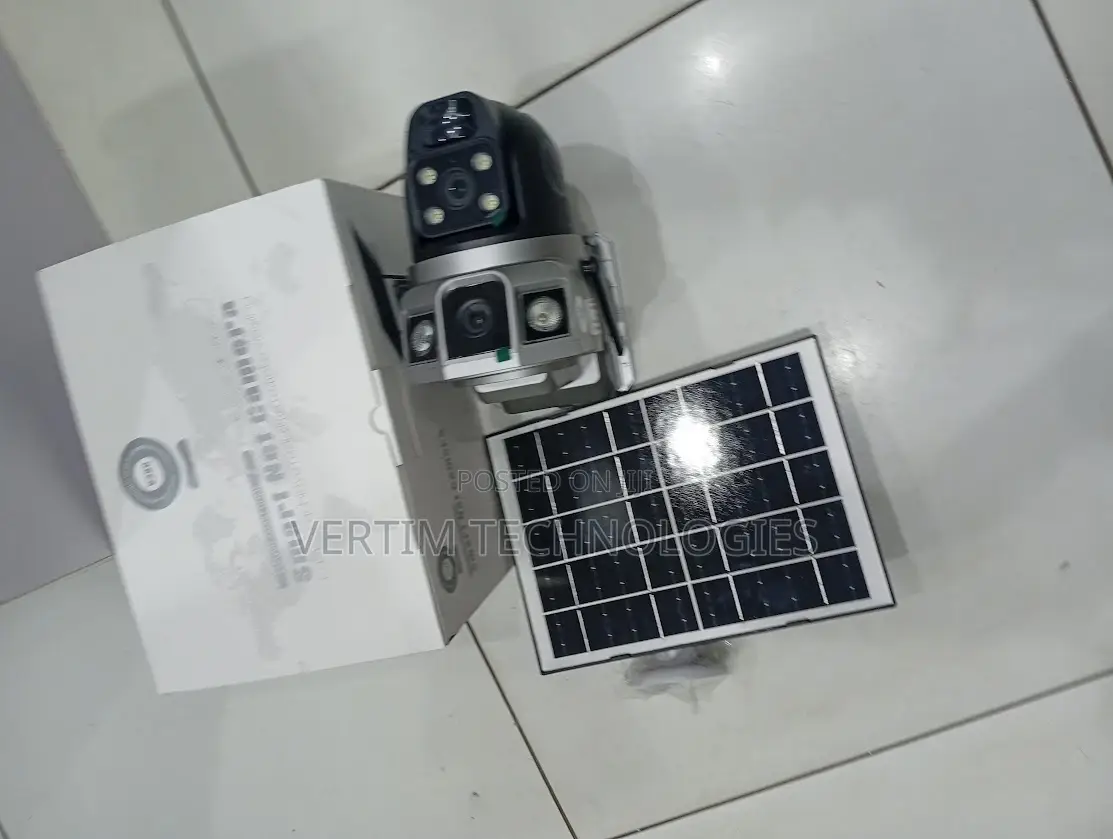 V380 Pro App 4g PTZ Rotating Dual Lens Solar Camera