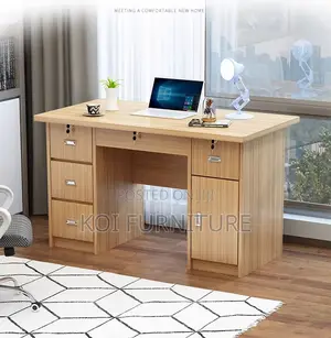 Office Desks: 1400mm Executive Office Desk With Dtawers,Keyboard Trays