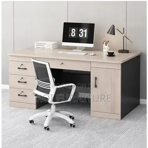 Office Desks: 1400mm Executive Office Desk With Dtawers,Keyboard Trays