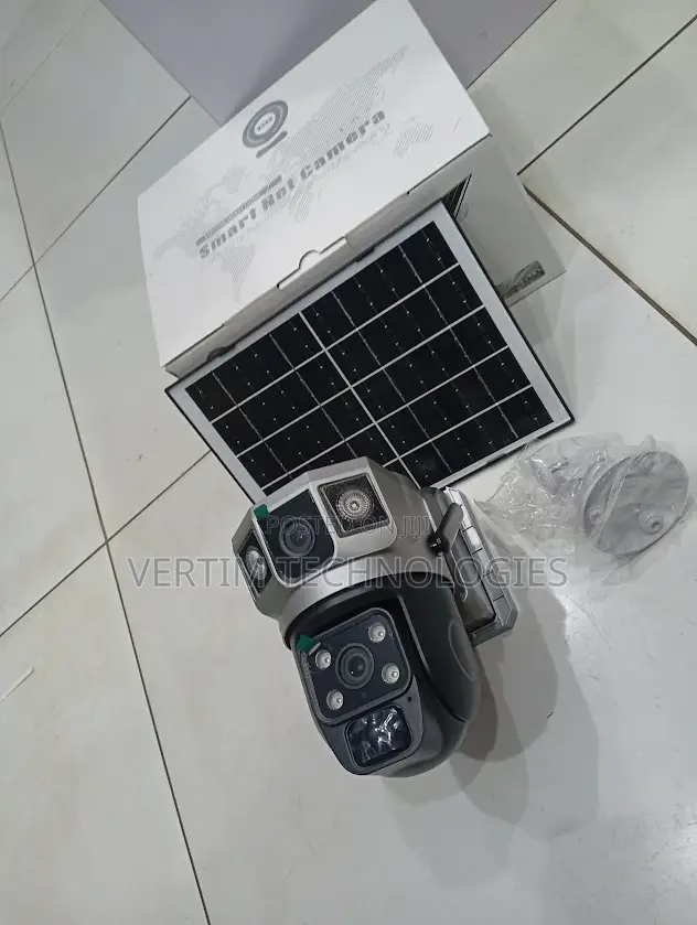 Dust Proof Housing 12mp 4g PTZ Rotating Dual Lens Solar Camera