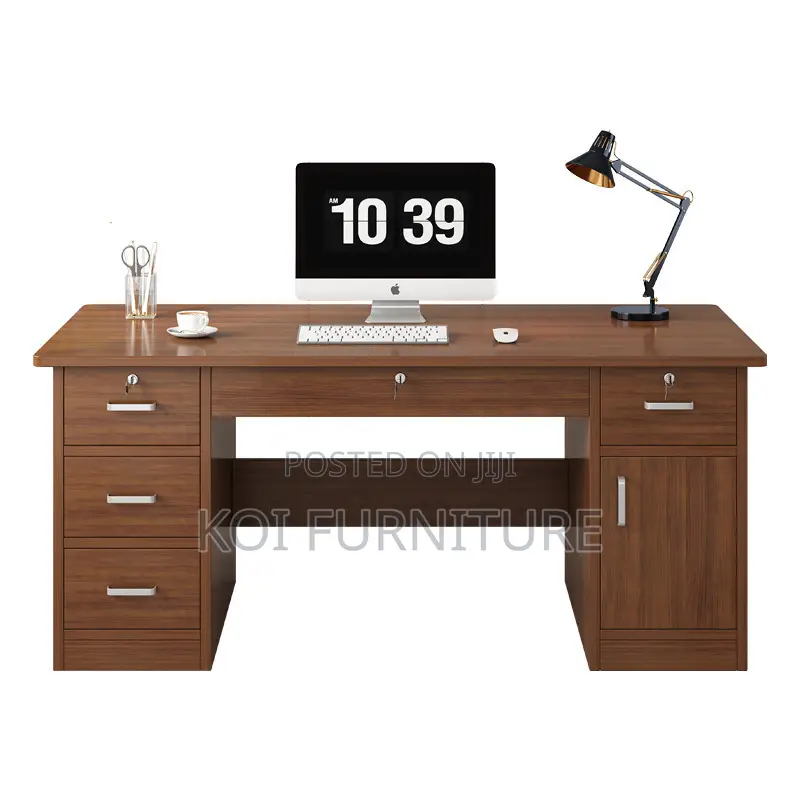 Office Desks: 1400mm Executive Office Desk With Dtawers,Keyboard Trays