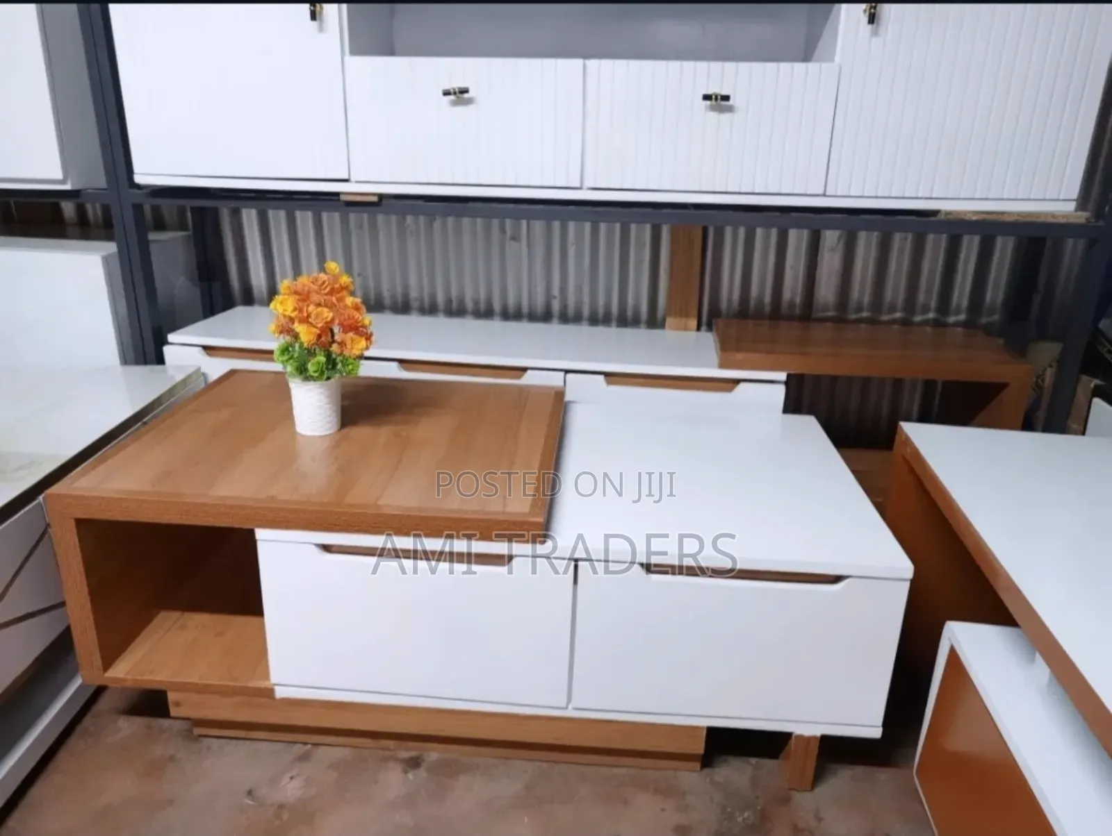 Natural Top Coffee Table