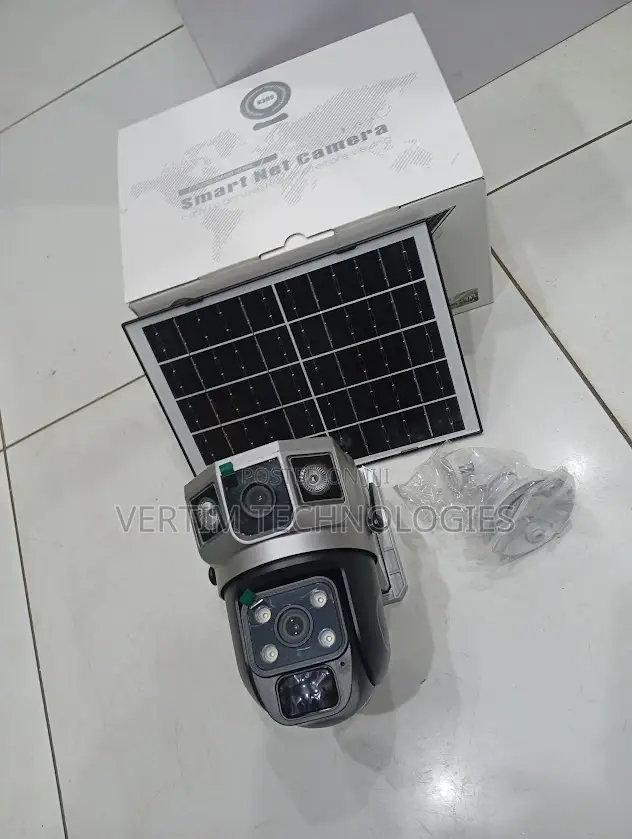 Quick Wake Up 12mp 4g PTZ Rotating Dual Lens Solar CCTV Camera