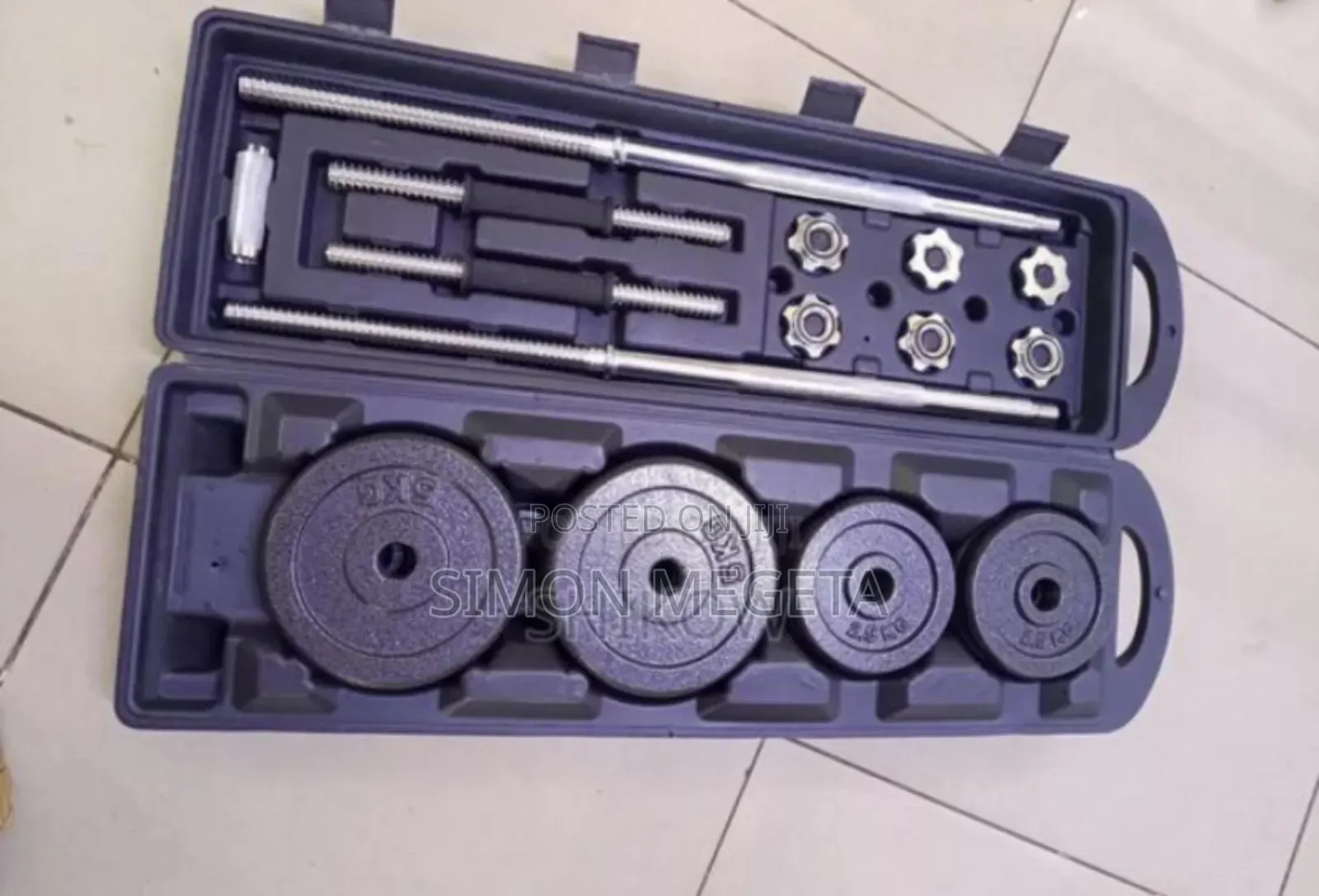 25kgs Pair New 50kgs Dumbells Set