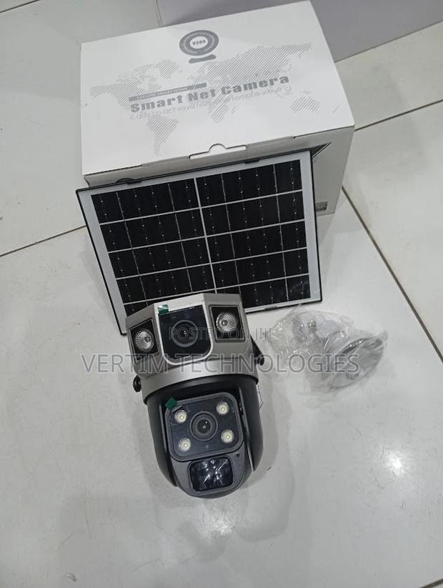 High Definition 3mp Hd 12mp 4g PTZ Rotating Dual Lens Solar Camera