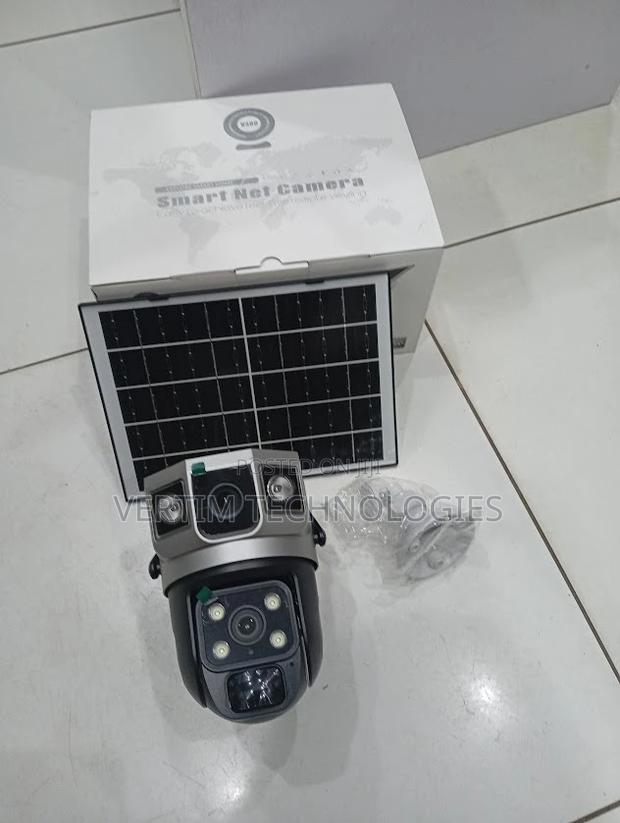 Full-Color 24/7 Night Vision V380 Pro App 4g Dual Lens Solar Camera