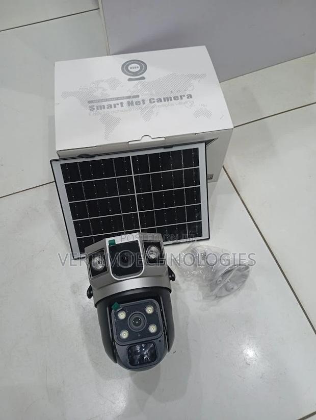 V380pro 4g Dual Lens Solar Camera With Remote Control and Monitoring - main view