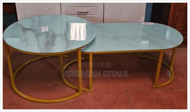 2 in 1 Marble Nesting Coffee Table