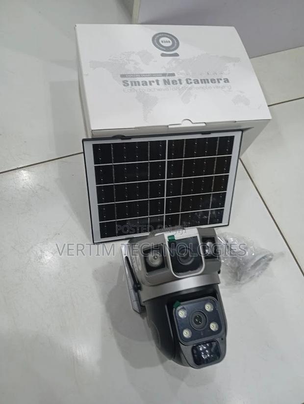 Human Movement Detection 4g Dual Lens Solar Camera With PTZ Rotation